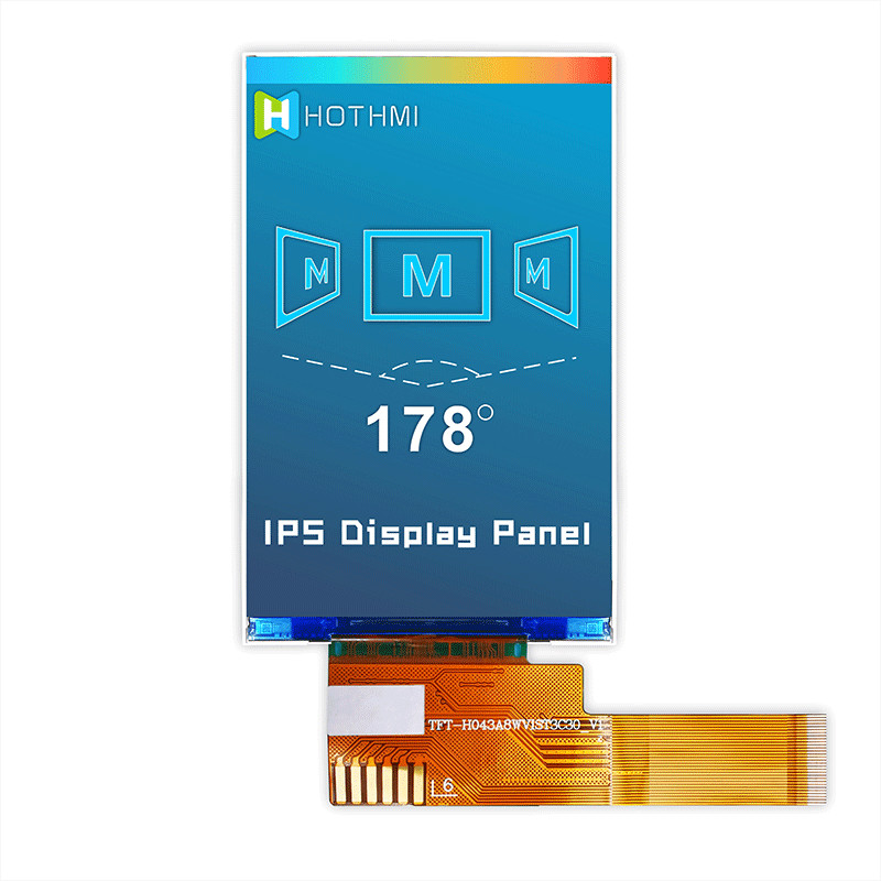 480x800 4.3 Inch TFT LCD Module For Instrumentation TFT-H043A8WVIST4N30