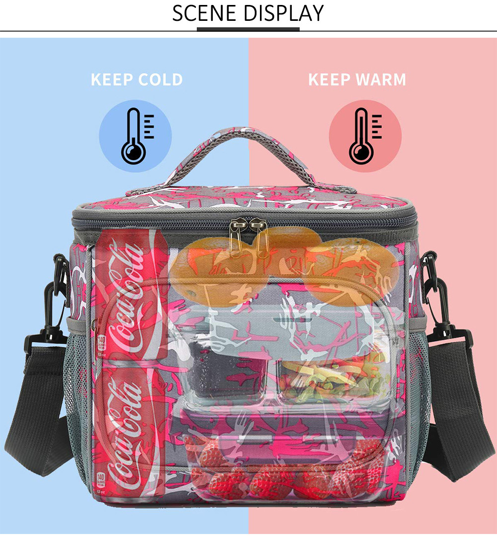 Large Lunch Box Cooler Bag Tote Leakproof Thermal Cooler Tote Bag