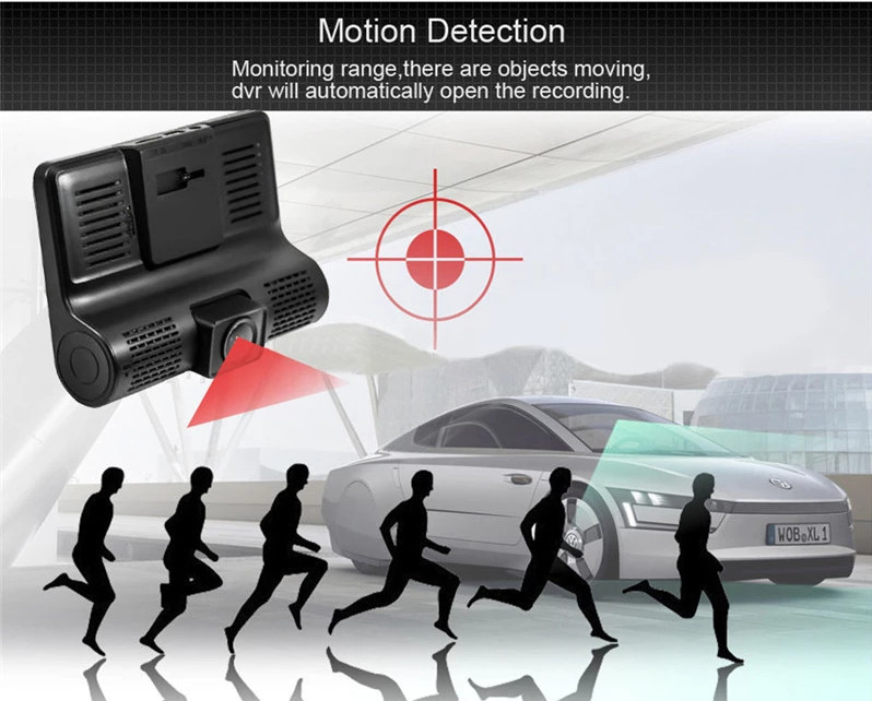 ODM 4" LCD Dash Cam DVR 1080p USB Dashcam Android Dashboard 25FPS