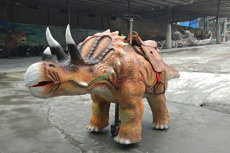 Amusement Park Animatronic Walking Dinosaur Rides For Kids And Adults