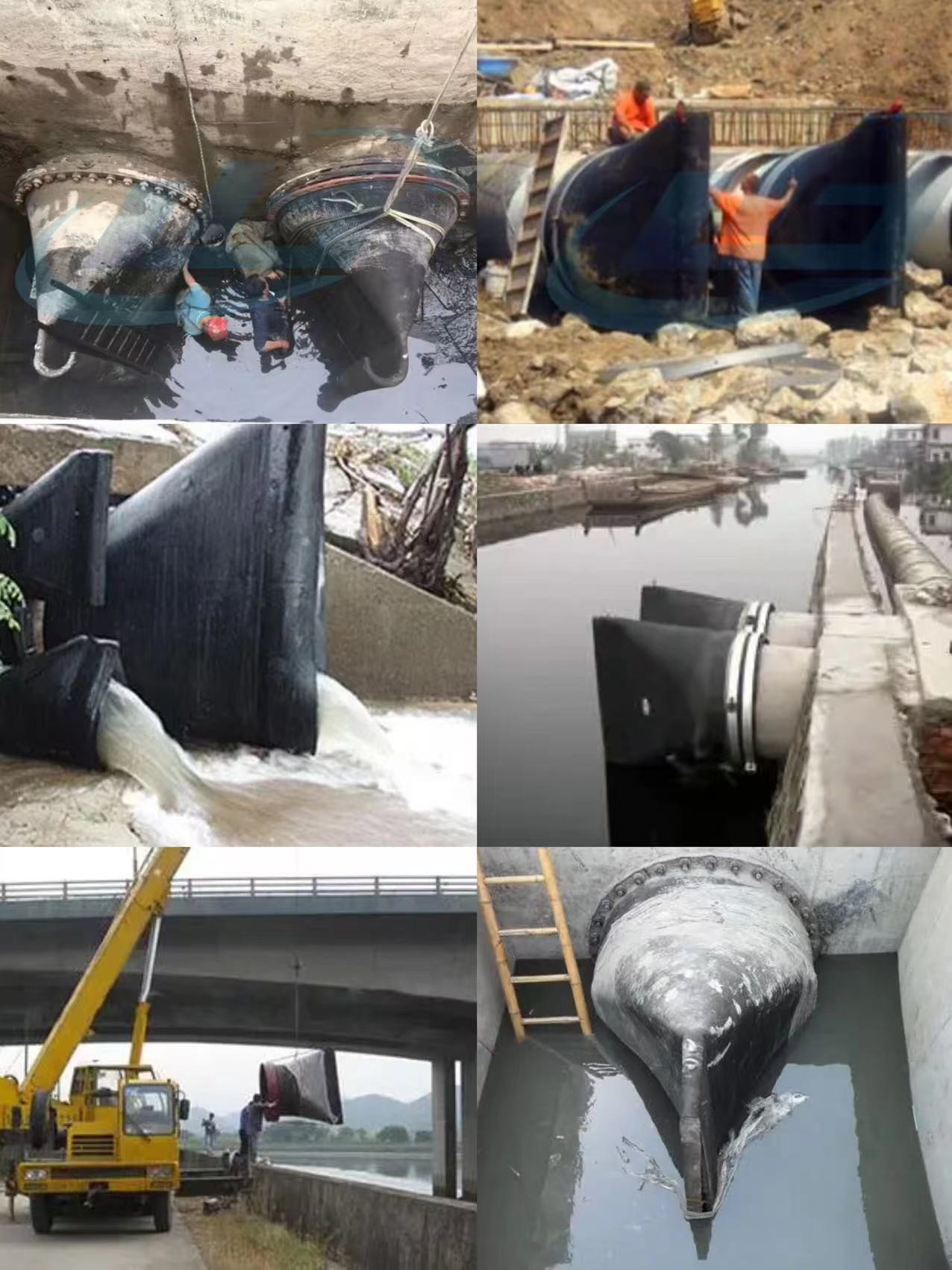 Flange Sewage Outlet Rubber Duckbill Valve Dn200 Pn10 Clamp EPDM Treatment Billed Type