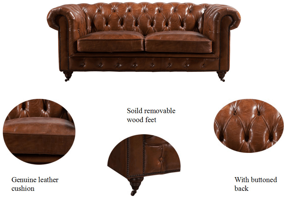 Union Jack Flag Leather Chesterfield Sofa Vintage Leather Sofas 2 3 seaters