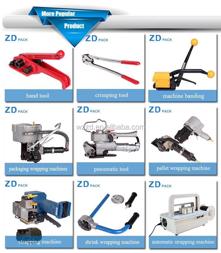 Portable Battery Powered Plastic Strapping Tool for Paper Wood Stone and Carton Packing