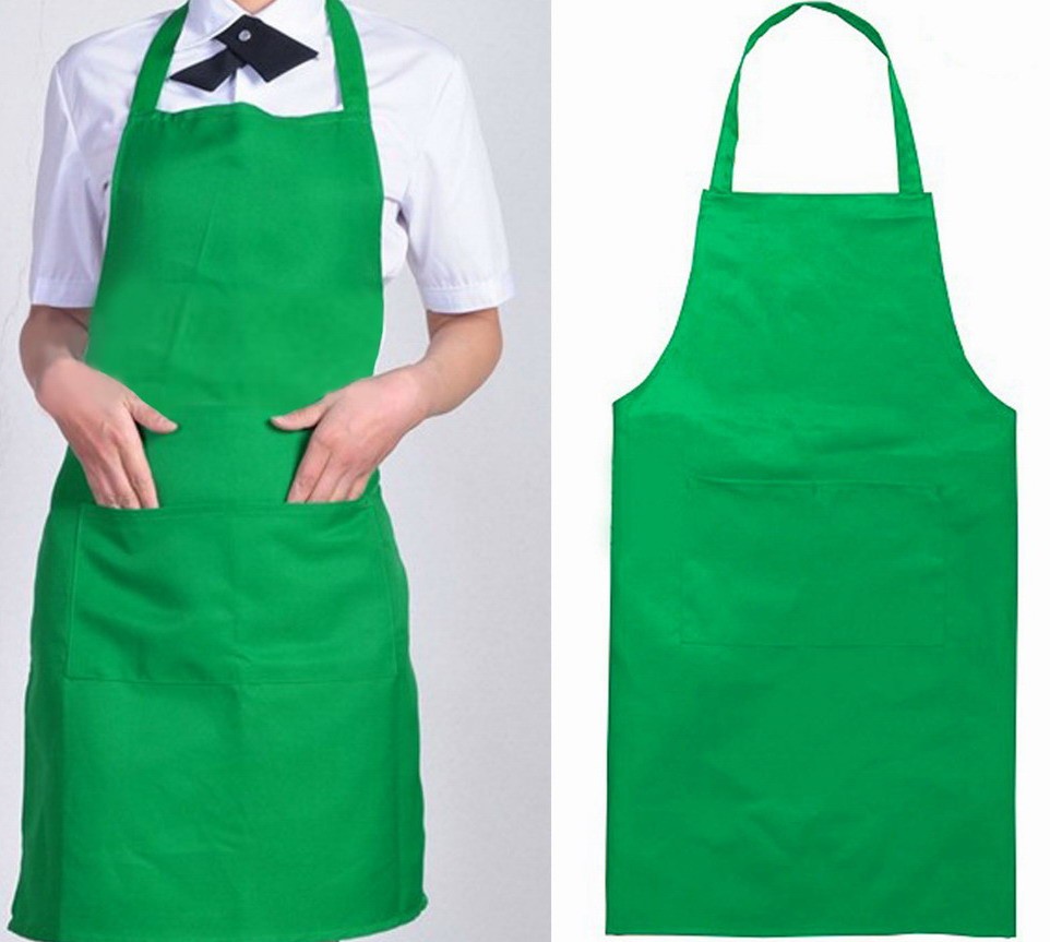Colorful Cotton Apron Customer Logo Printable 70*80cm Durable For Women Men