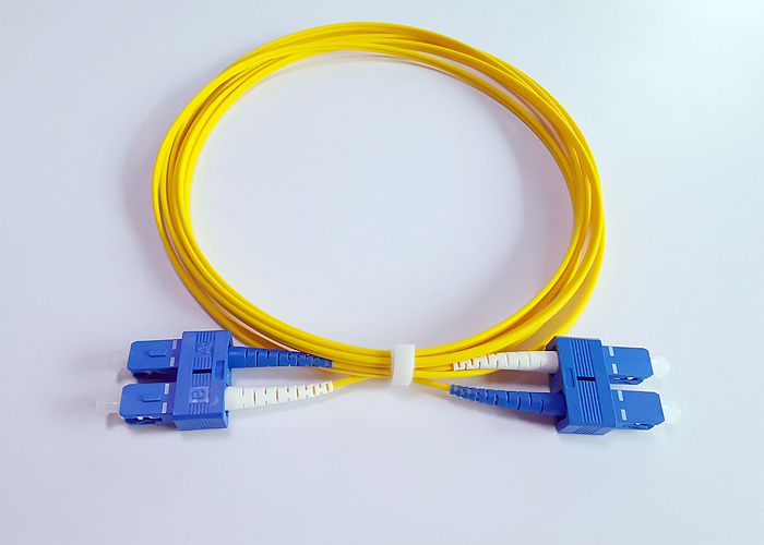 SC/UPC-SC/UPC duplex 2.0mm fiber optic patch cord singlemode G652D LSZH for Ftth