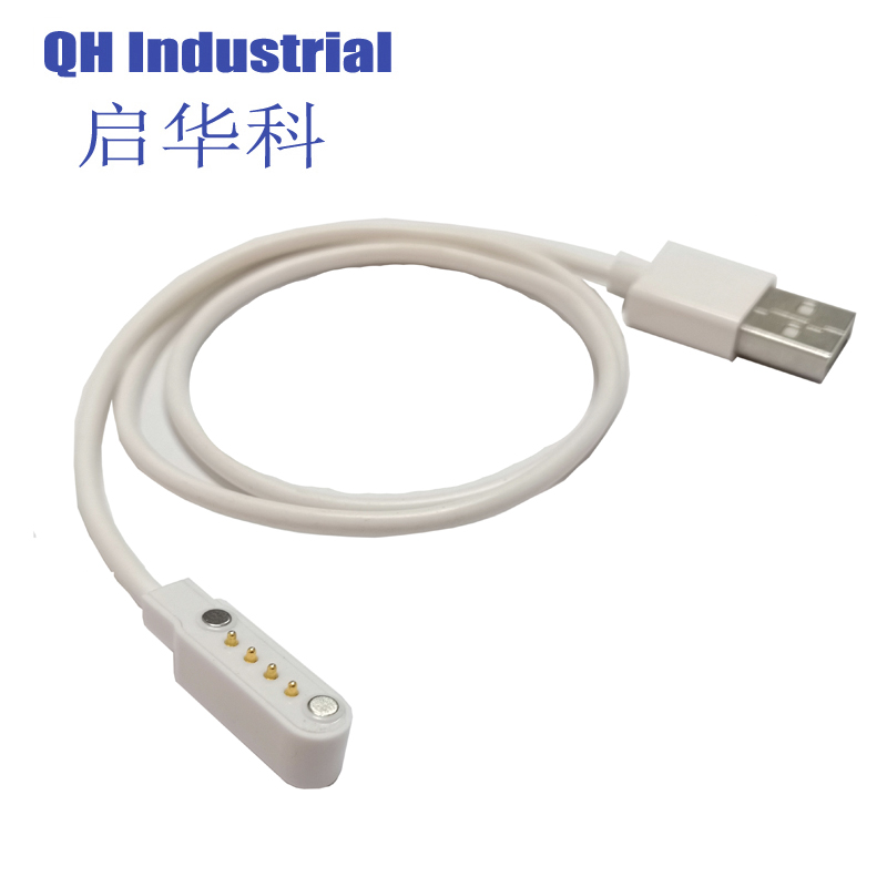 4pin 2.54mm Pitch Black  White ColotPoka Yoka LED OLED TV Box Smart Cup Amphenol Tablet Magnet Wire Cable USD Connector