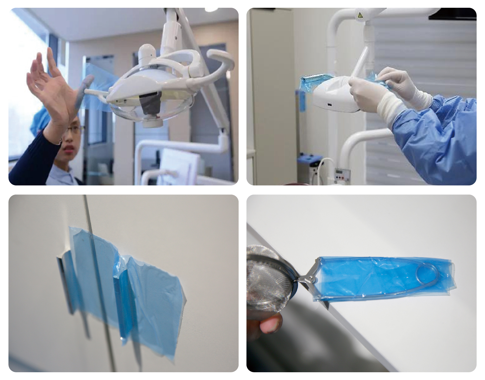 Medical Protective Dental Barrier Film LDPE Anti Bacterial 30-50 Mic Thickness