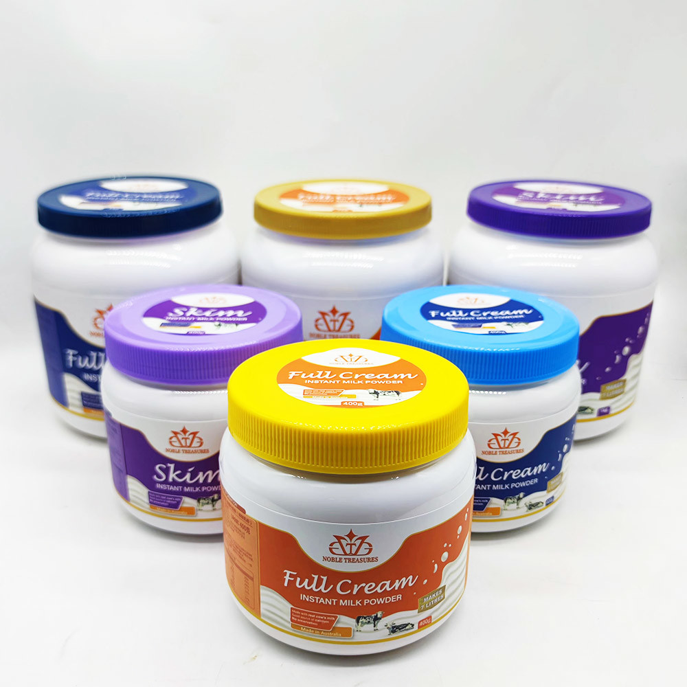 Wide Mouth PET Plastic Food Grade Milk Powder Jar With Lids And Label For Whey Protein Powder Package