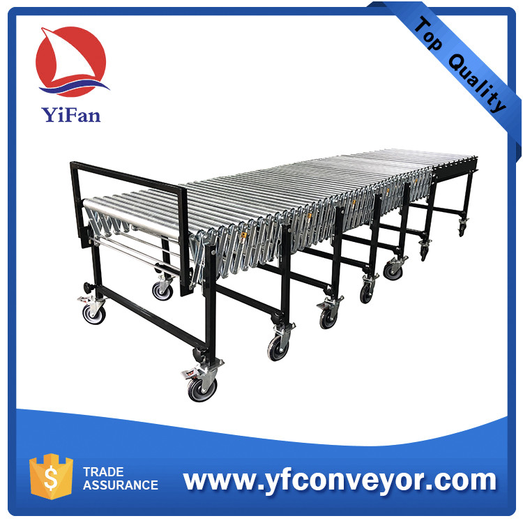 Gravity Expandable Flexible Steel Roller Conveyor