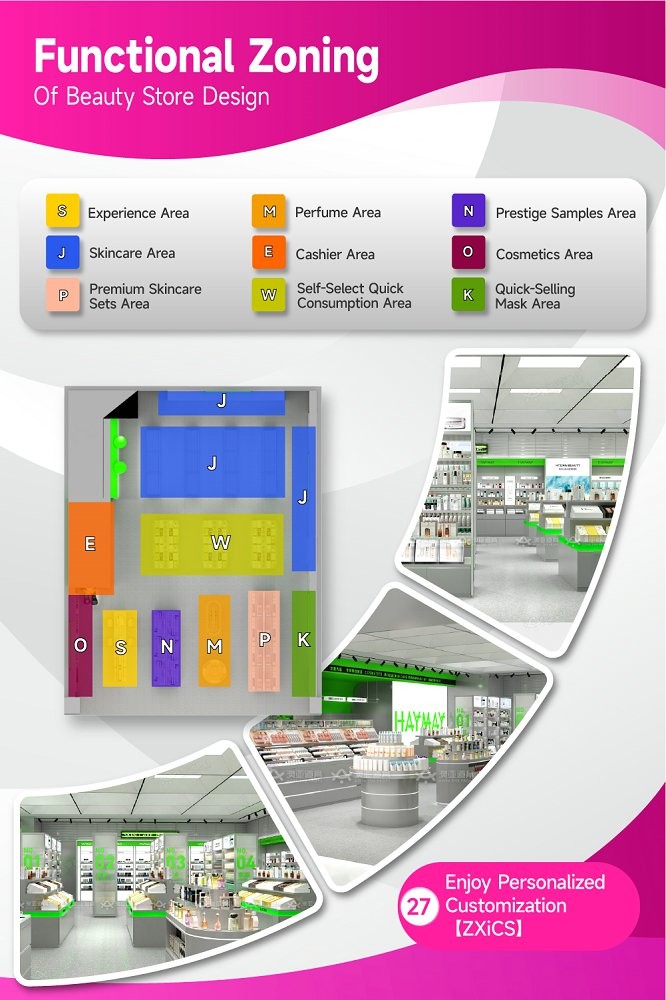 27-ZXiCS Beauty Store Zoning With Exclusive Private Customization Series