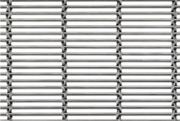 Aluminum cable mesh with 2 cable ropes