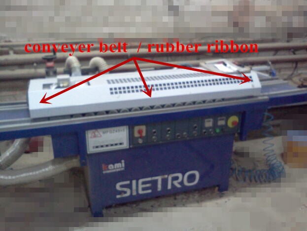 Edge Banding conveyer belt / rubber ribbon , Woodworking machine parts , Edge Banding Machine Parts