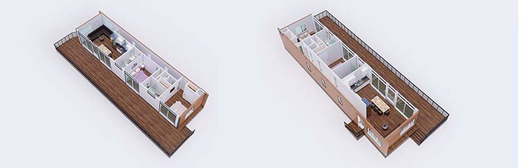 Factory Prices Container House Fully Assembled Modular Villa Prefab Steel Home Kits