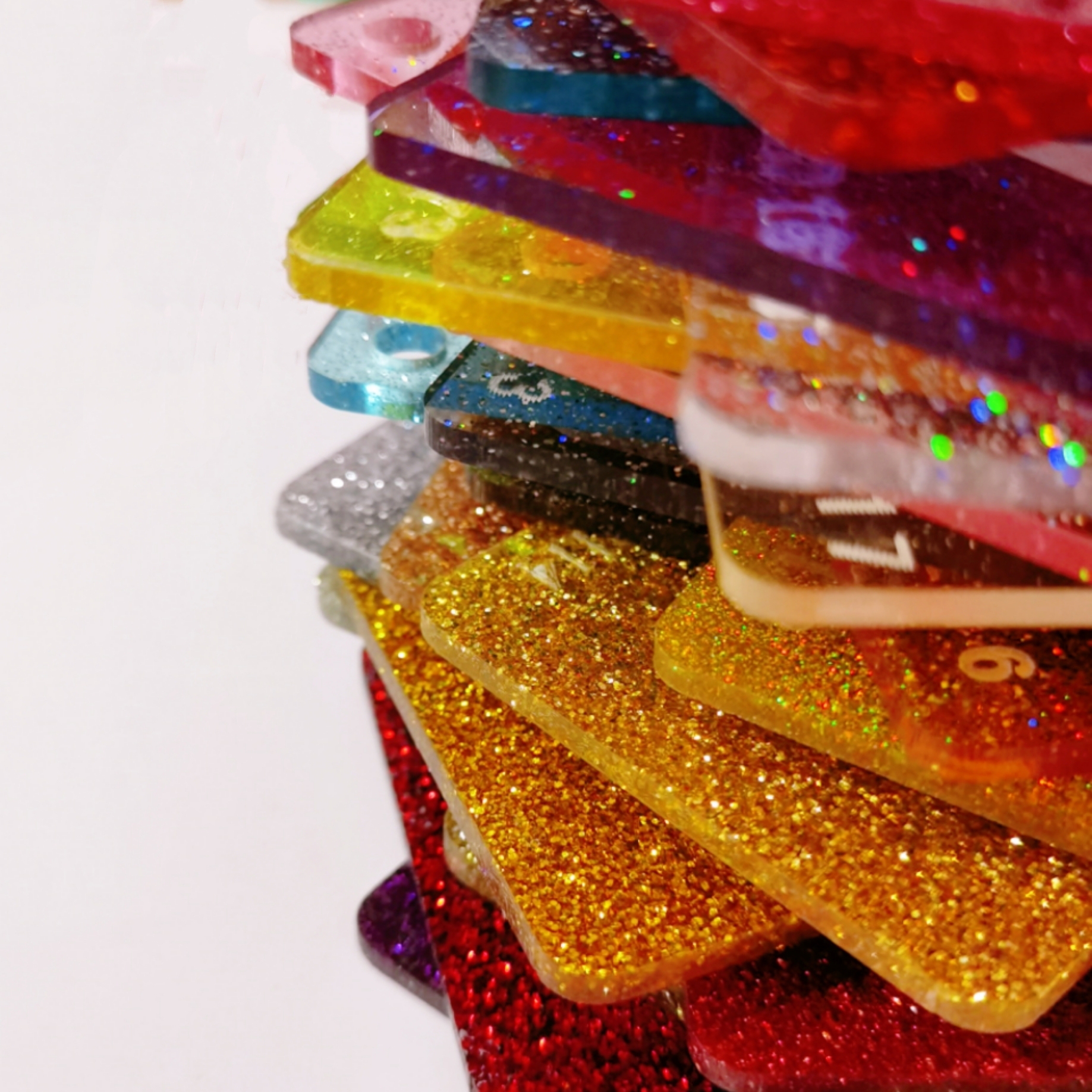 1220x2440mm Glitter Acrylic Sheet 3mm Customized Design Virgin Grade