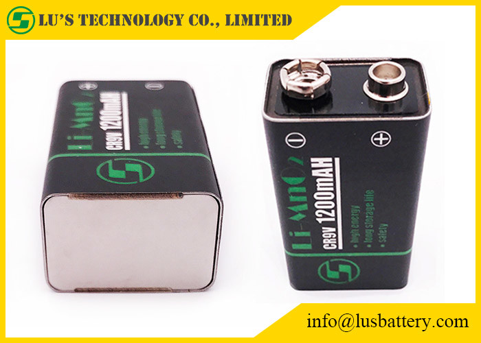 LiMnO2 Battery 1200mah 9V battery For Smoke Detectors