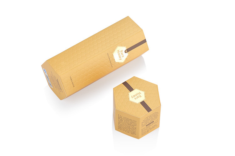 UNI Hexagon Packaging Box CMYK Luxury Cosmetic Box Printing Texture Finished