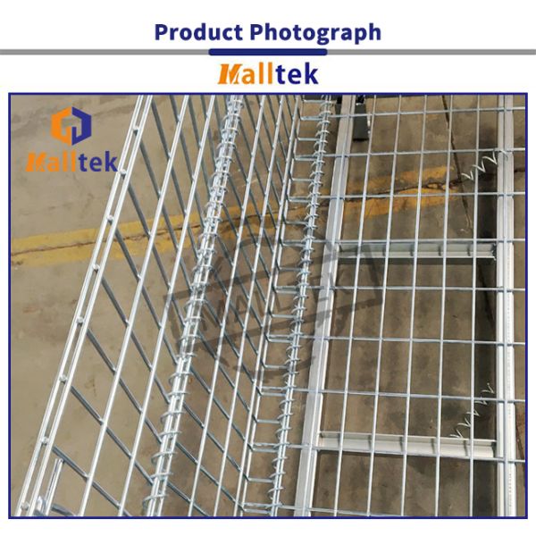 Heavy Duty Wire Mesh Storage Cages Customized Galvanized Saving Space