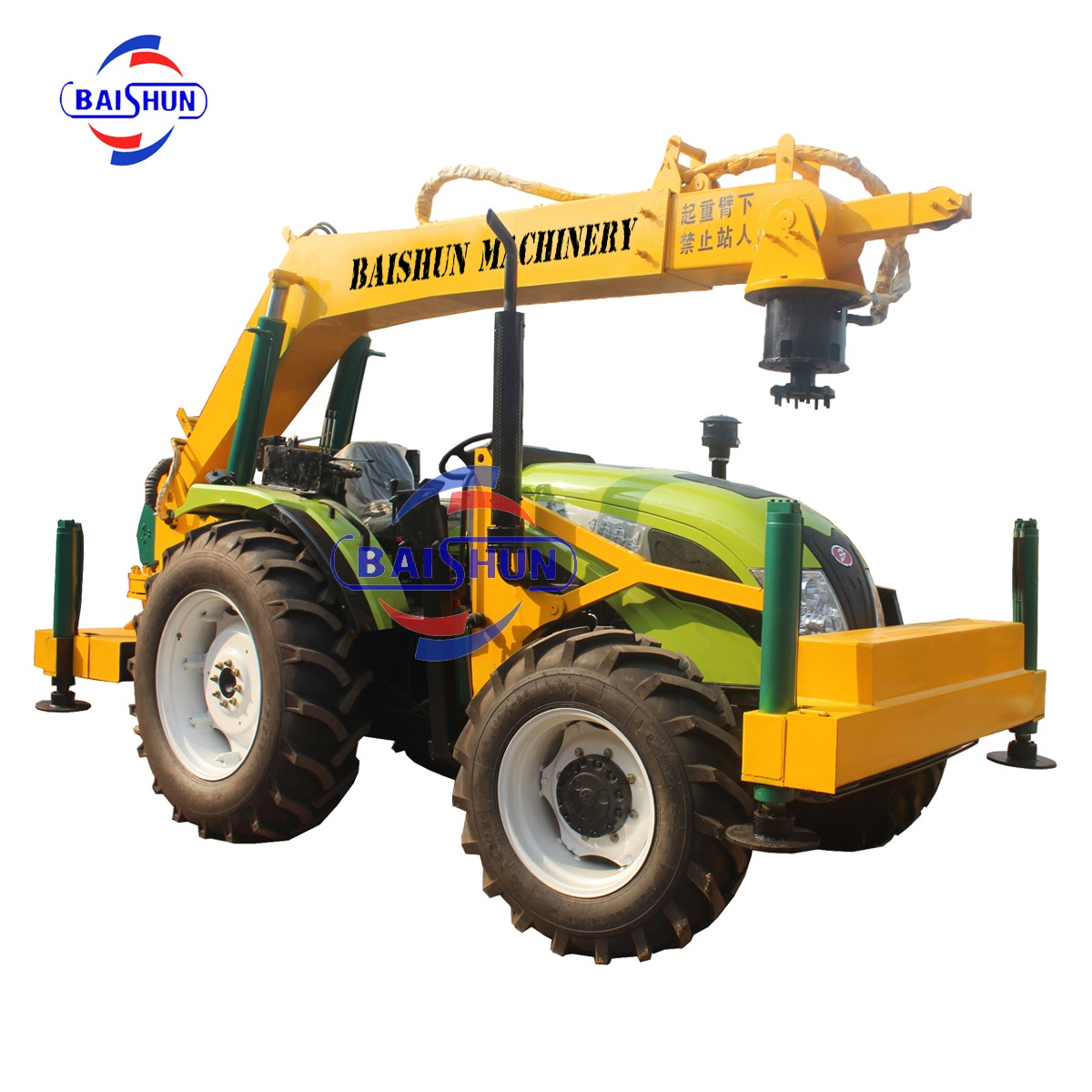 Labor Saving Earth Auger Drilling Machine for Power Pole Erection