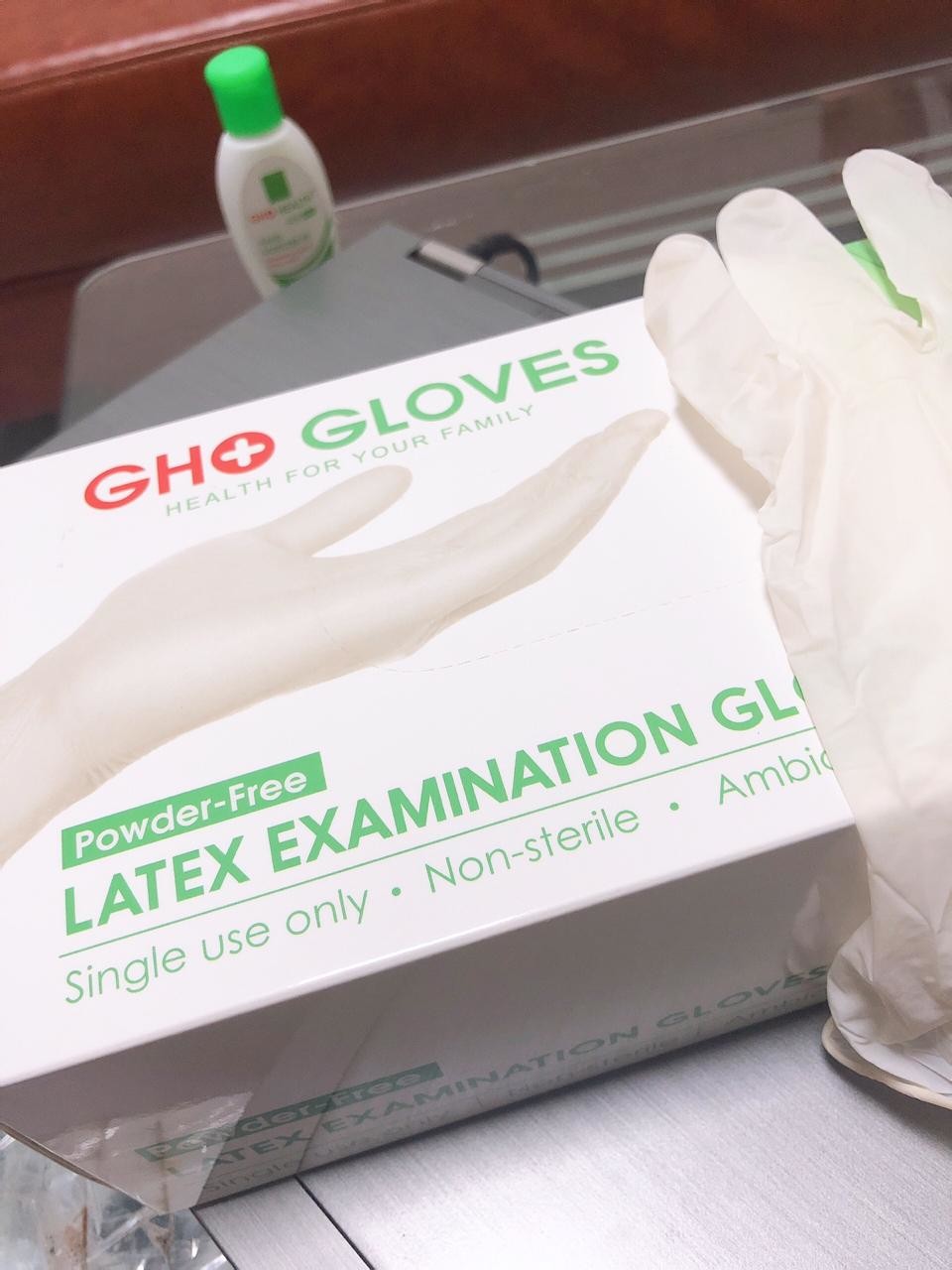 Personal Protective Medical Disposable Latex Gloves for examination