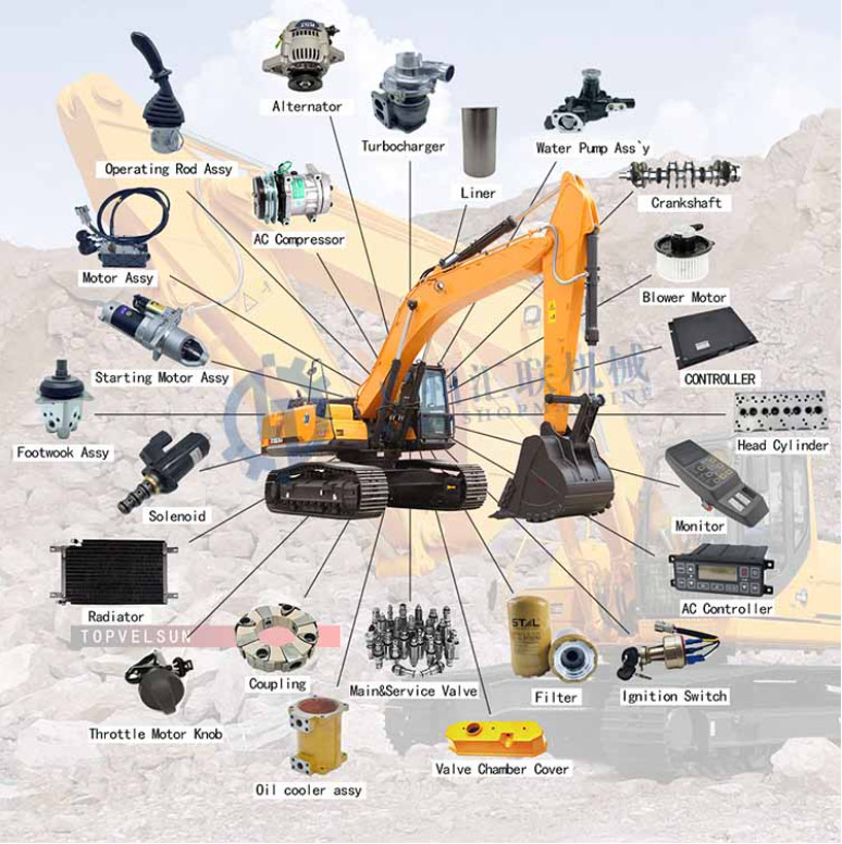 ND447610-0630 Excavator Air Condition System Cooling Radiator Evaporator System for PC200-8 PC200LC-8 Excavator Machinery Part