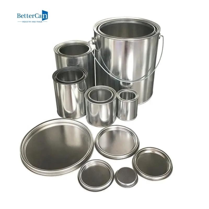 3.7L Car Paint Tin Packaging 1 Gallon Tin Can With Lever Lids