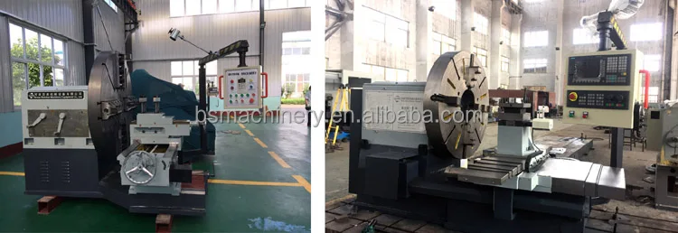 Floor-Mounted Lathe For Turning Flanges Heavy Flange Turning Lathe Horizontal