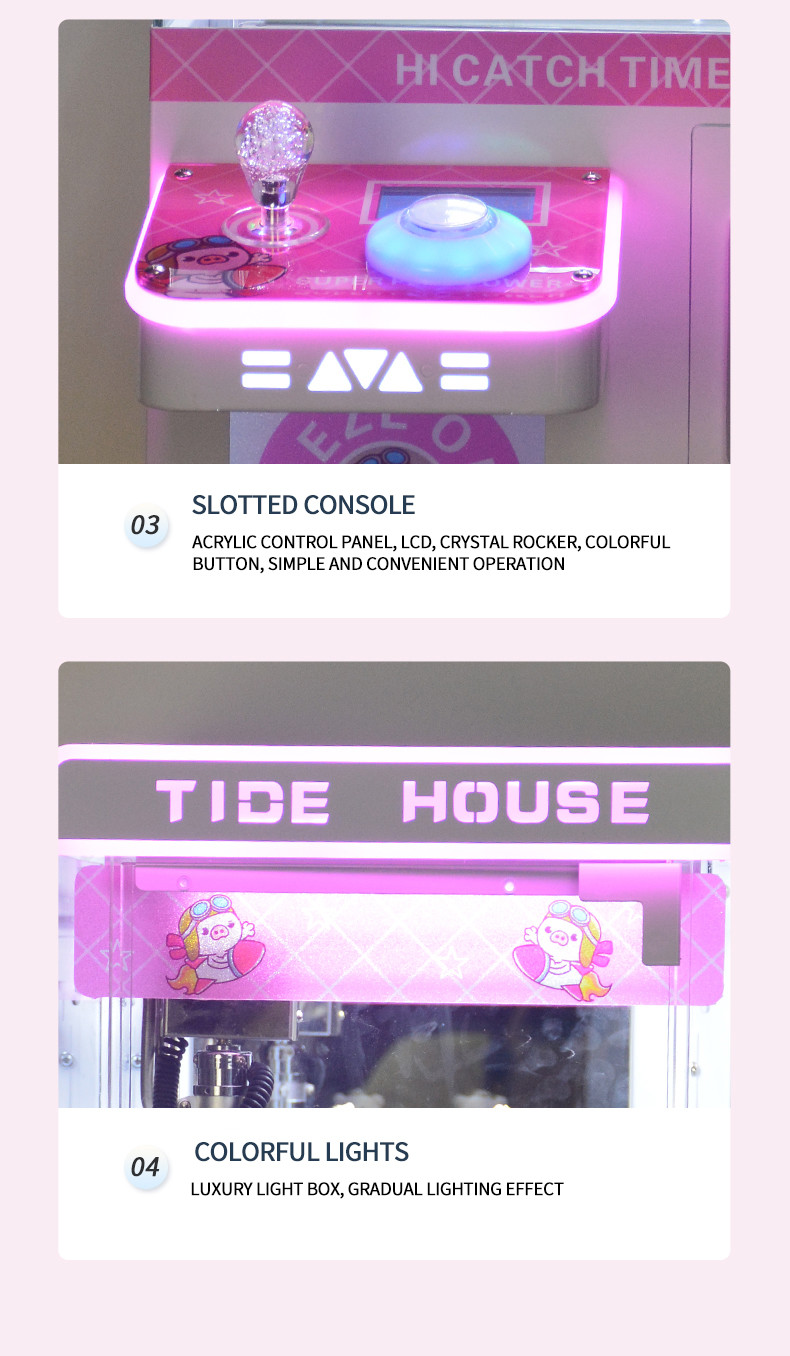 Kids indoor games claw machine small mini claw machine toy for kids shopping mall machine