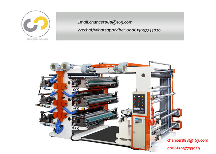 6 colors paper bag flexo printing machine, plastic bag flexo printing machine price