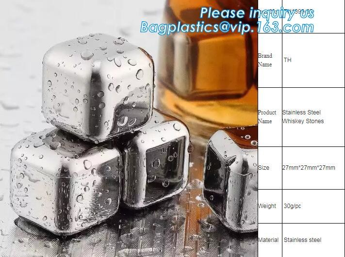 best chilling ice cubes for whiskey stainless steel whiskey stones with FDA, real dice ice cube whisky wine stone stainl