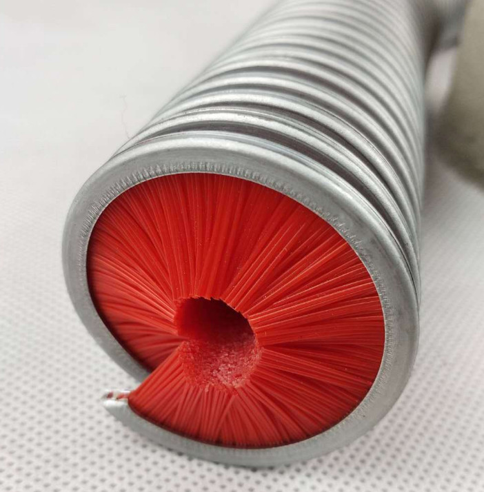 Red Inside Coil Nylon Spiral Brush Cleaning Rope And Chain Cleaning Brushes