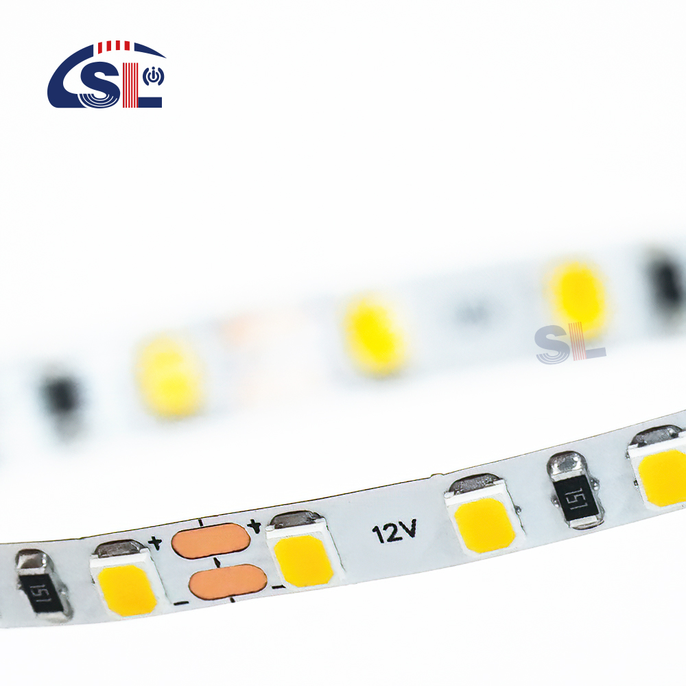 Residential DC12V 24V SMD2835 Electroplate PCB 240Ds 8mm Ra 80 6500K LED Light Strip