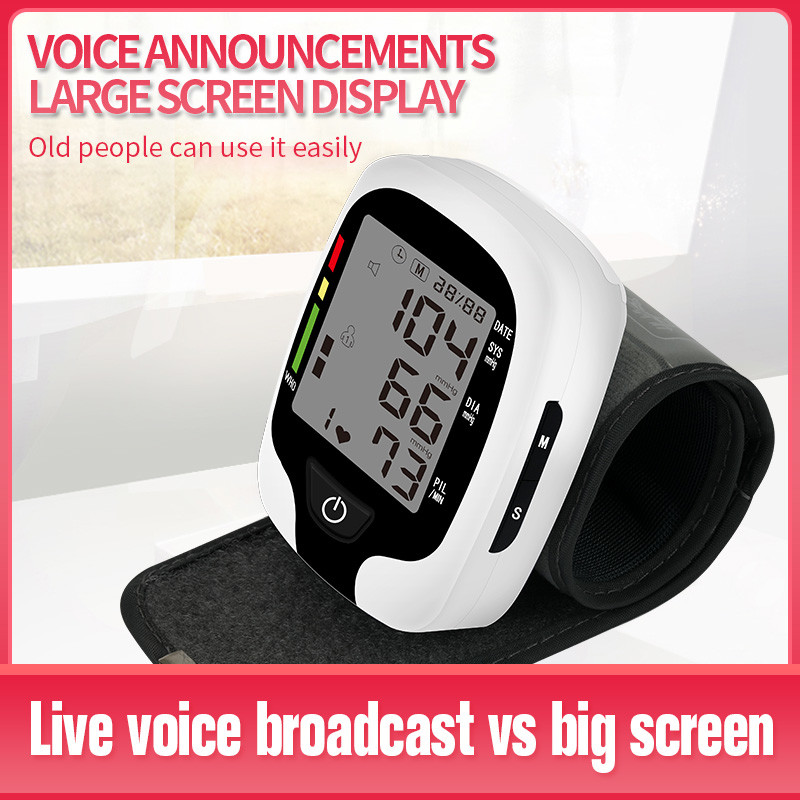 Digital Automatic Wrist Blood Pressure Monitor BP Machine 99 Memory