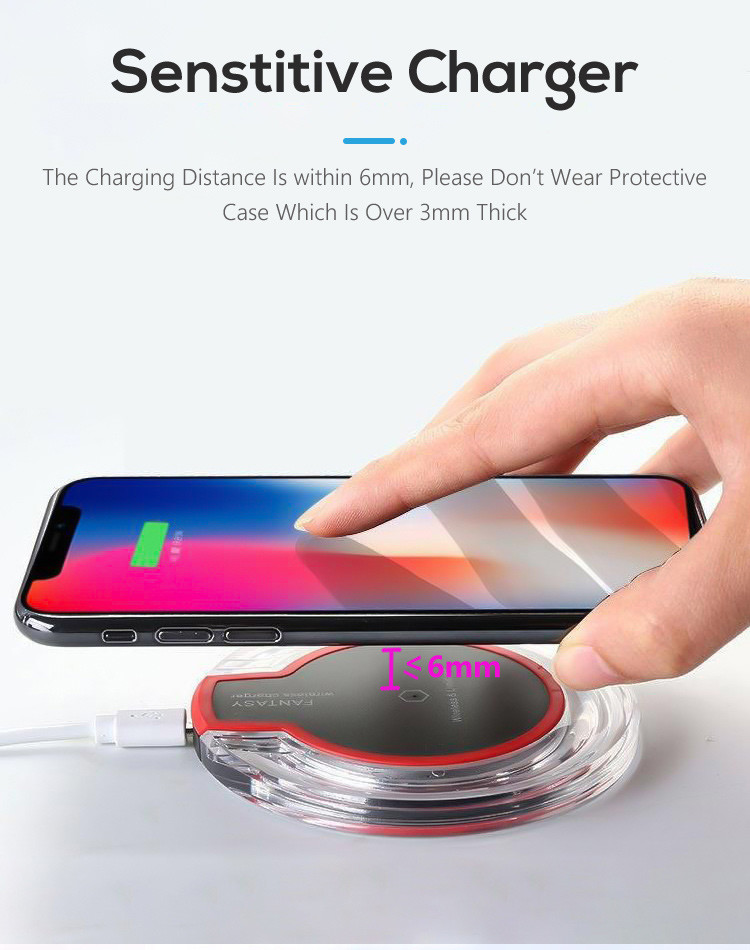5W Crystal Wireless Charging Pad