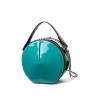 Buy cheap Barrel Genuine Round Evening Black Patent Leather Clutch Bag Purse from wholesalers