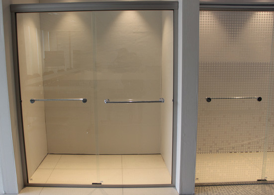 Size Custom Bathroom Shower Glass Sliding Open Style Clear Patterned Glass