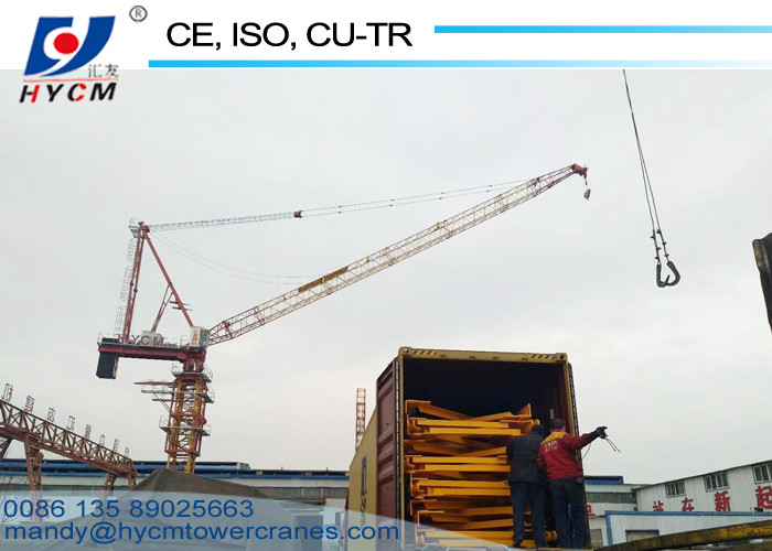 45m Tower Crane Luffing Jib Crane QTD4522 Fixed Jib Crane 1200KN.m Tower Crane Climbing Cage