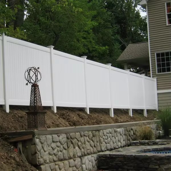 Cheap Vinyl PVC Plastic Privacy Fence With Posts For Home