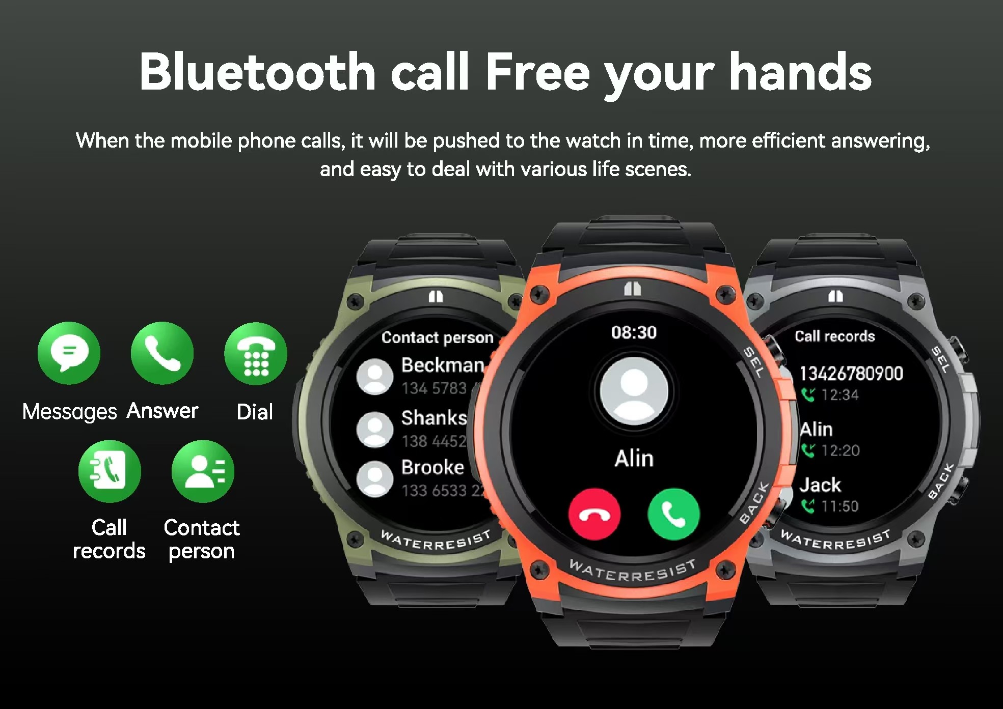 DM55 Men Smart Watch 1.43 Inch Amoled Screen Smartwatch IP68 Waterproof OEM Logo Custom