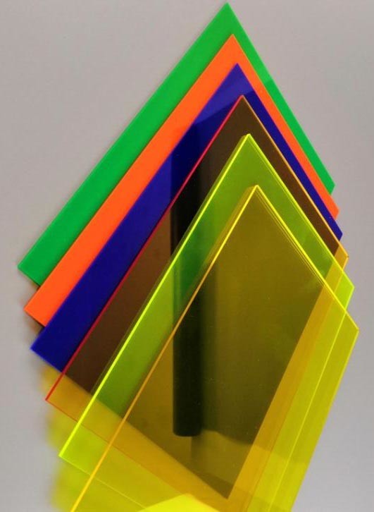 Colored Translucent Clear Perspex Sheet , PMMA Light Diffusing Acrylic Sheet 4mm