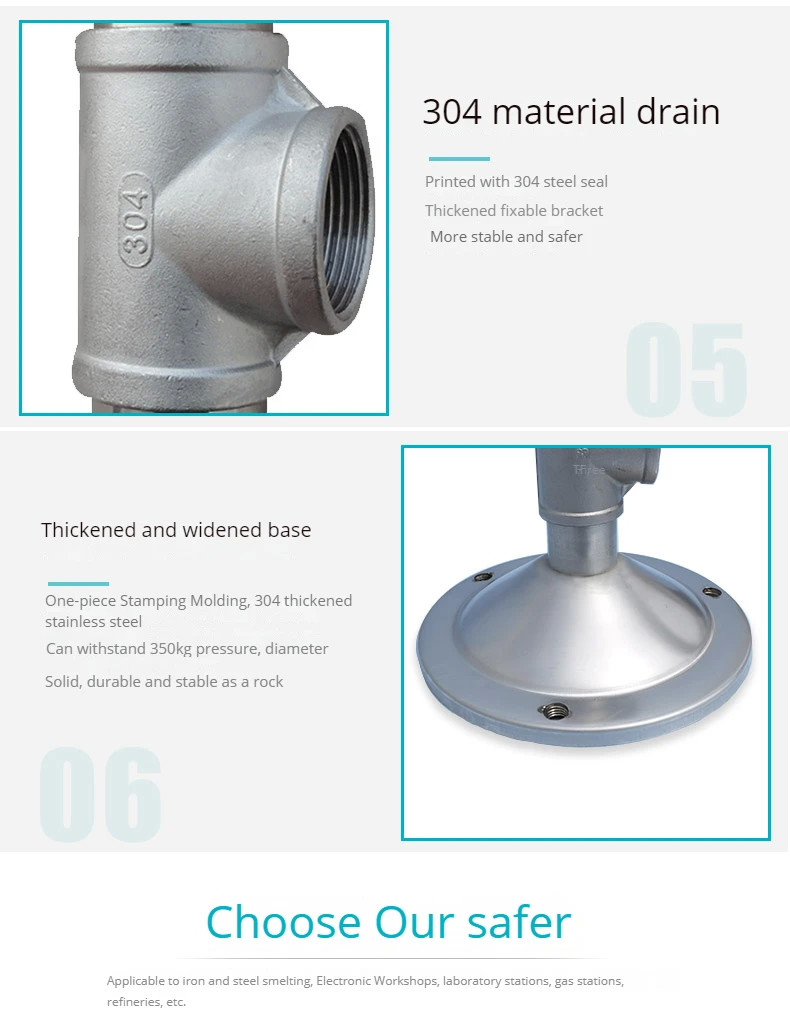 Spray Eye Washer ABS Plastic Composite Eye Washer Emergency Device For Laboratory Plant Inspection Eye Washer