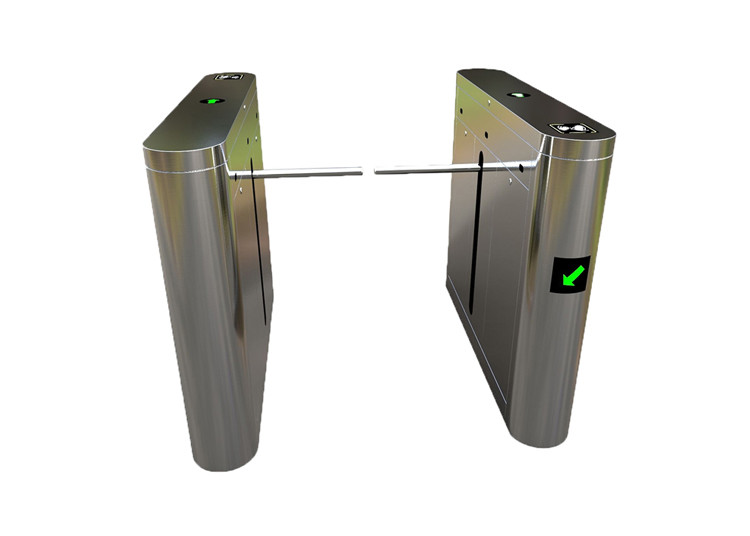 12v 550mm Passage 60MHZ SS304 Optical Arm Drop Turnstile