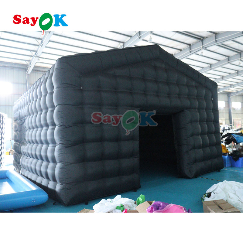 Portable LED Disco Lighting Mobile Night Club Tent Inflatable Cube Party Tent
