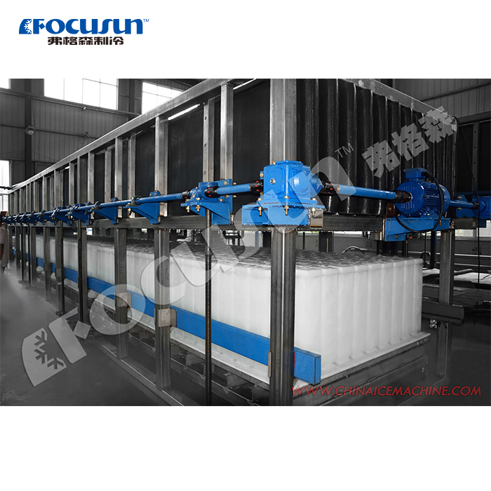 5000kg Ice Storage Capacity Direct Cooling Ice Block Maker Machine for Industrial
