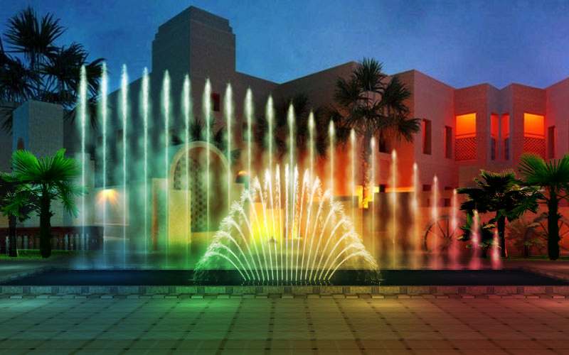 Modern Programmable Fountain Multimedia Control Super High Water Fountain