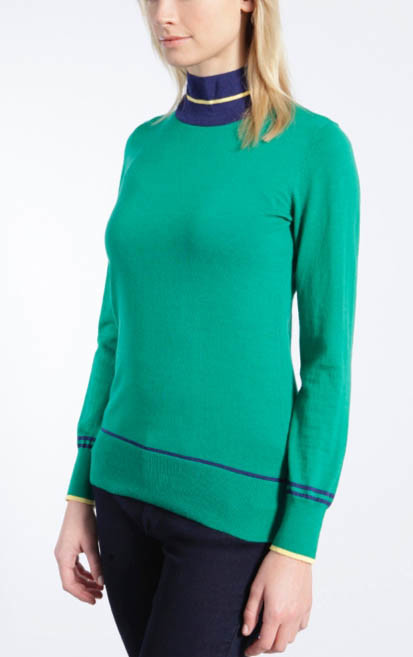 WOMEN'S 100% MERINO WOOL TURTLE NECK KNITTED SWEATER