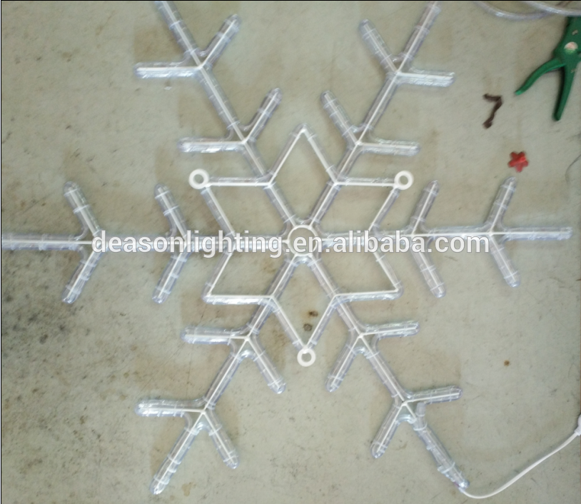 led rope light Snowflake/christmas snowflake/outdoor light snowflakes