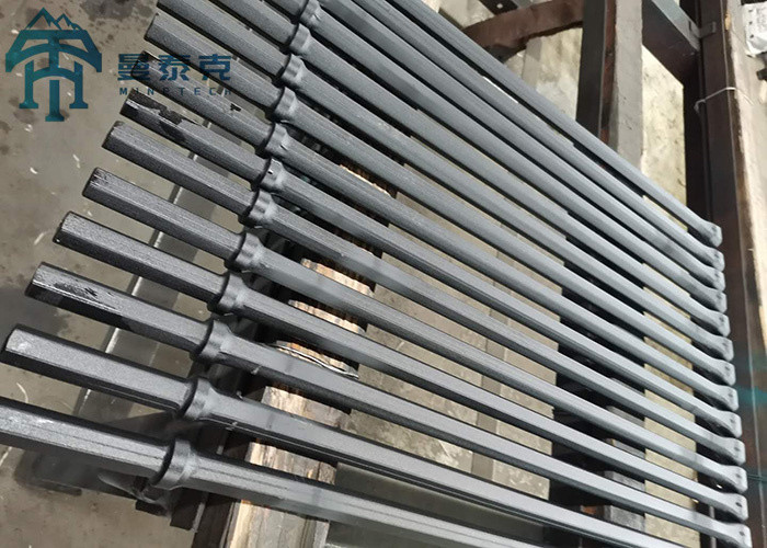 Tungsten Carbide Integral Steel Hexagonal Shank Taper Drill Rod For Mining