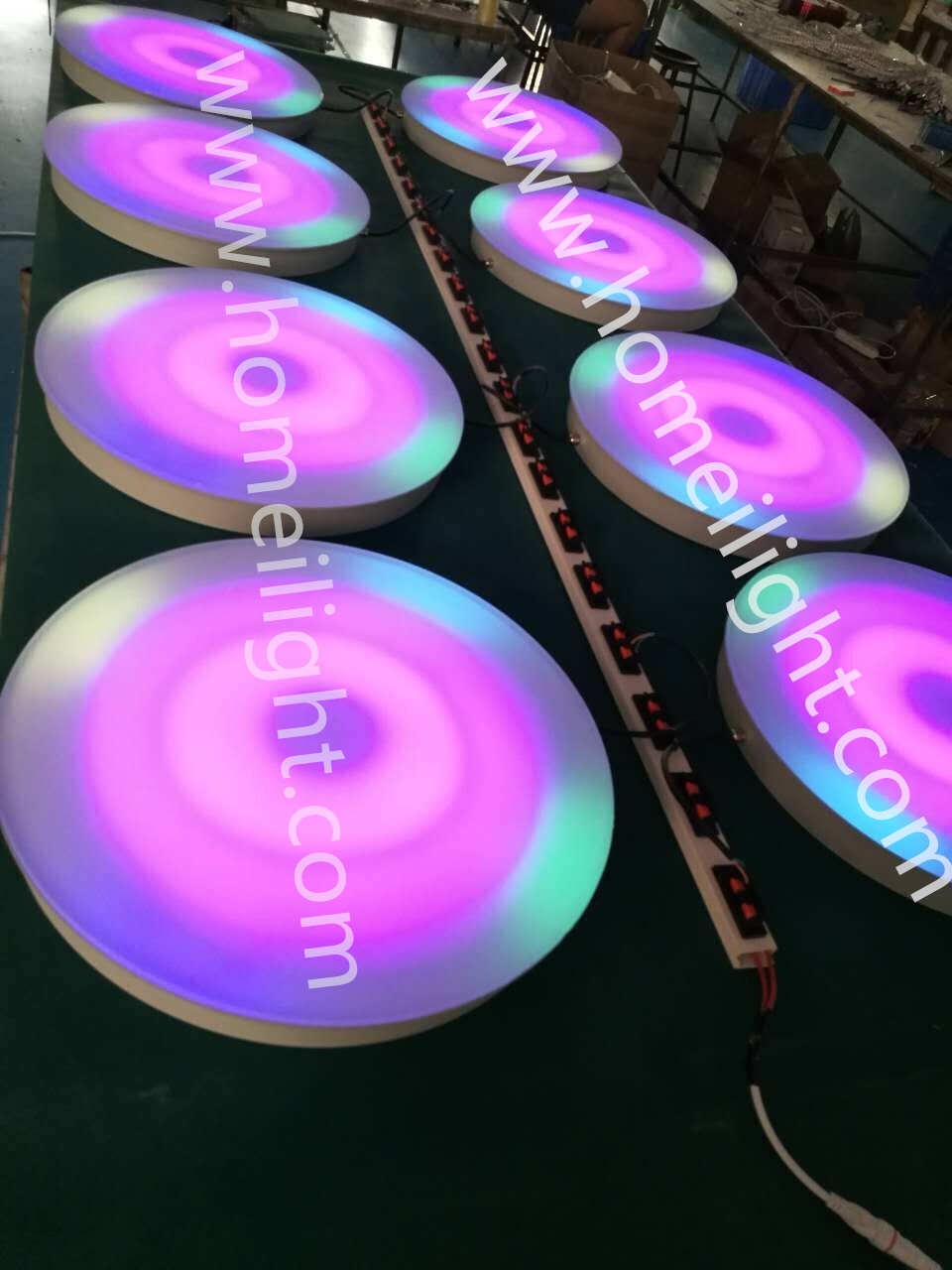 Tempered Frosted Glass Mask 300*H60MM LED Floor Tile Lights for Interactive Games
