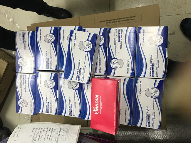 Labor Import Medical Disposable Surgical Masks With 3 Layers Face Mask Bacterial Filtration