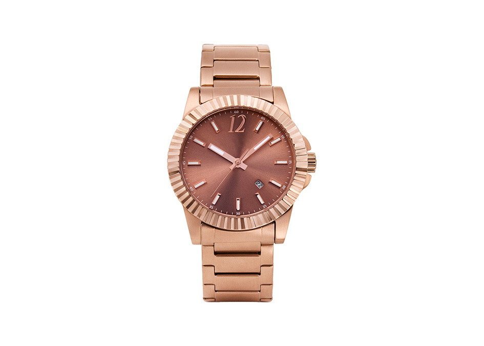 Super Luminous Mark Mens Stainless Steel Watches Quartz Type SS Bracelet